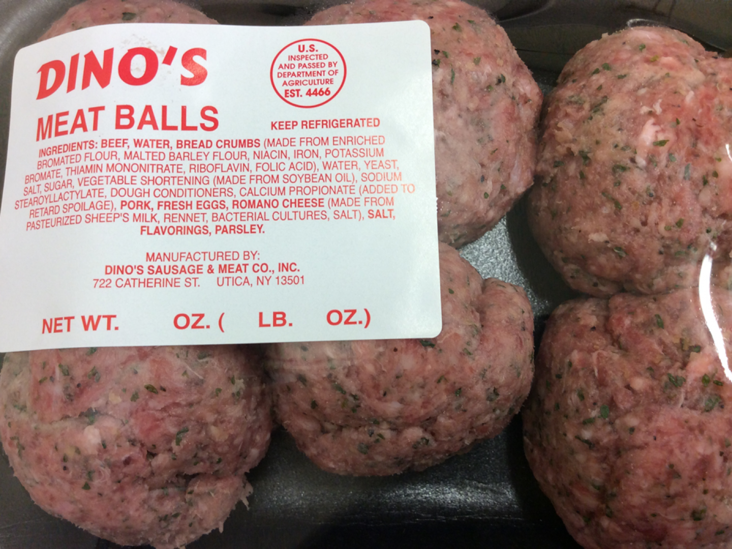 Fresh Meat Products Utica, NY Dino's Sausage & Meat Co., Inc.